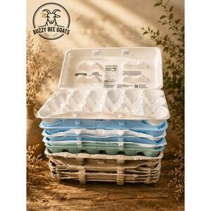 EGG CARTON LOT 15 MIXED PAPER PULP STYROFOAM CHICKEN FARM SUPPLIES